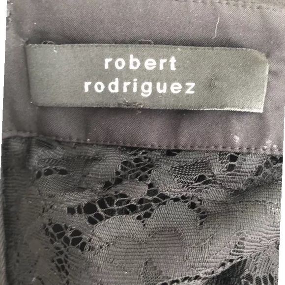 Robert Rodriguez Black Lace Back Dress SizeP - Picture 8 of 8